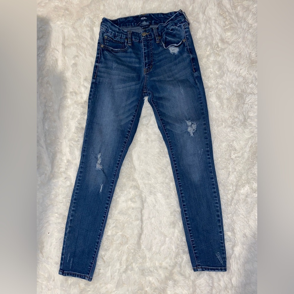AERO High Rise Skinny Jeans